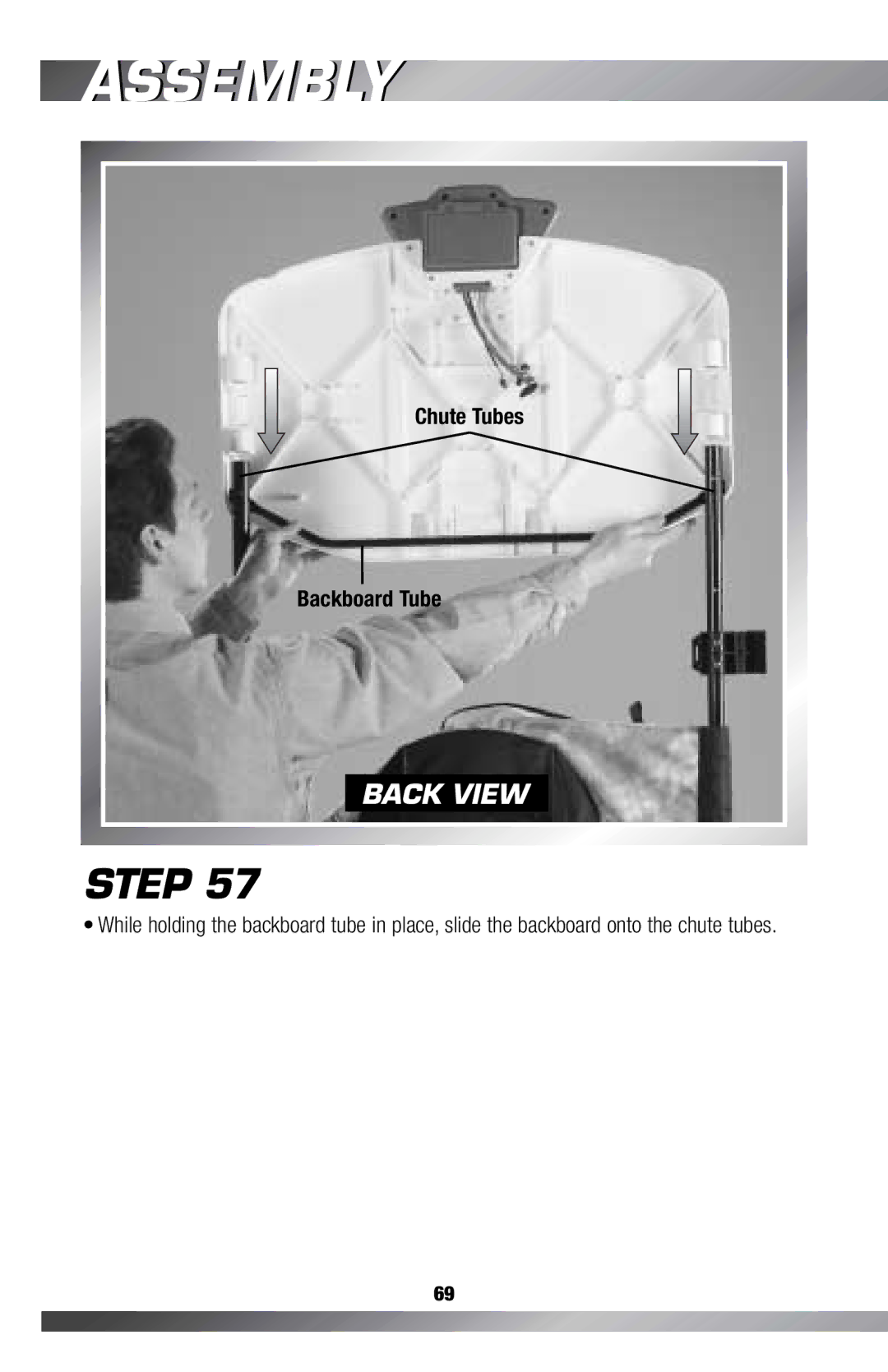 Fisher-Price H0127, C4492 owner manual Chute Tubes Backboard Tube 