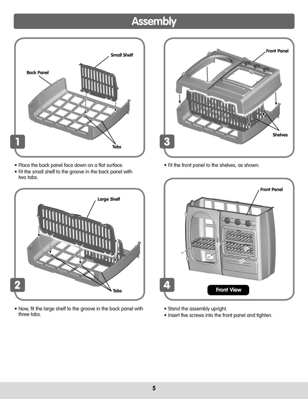 Fisher-Price H1581 instruction sheet Assembly 