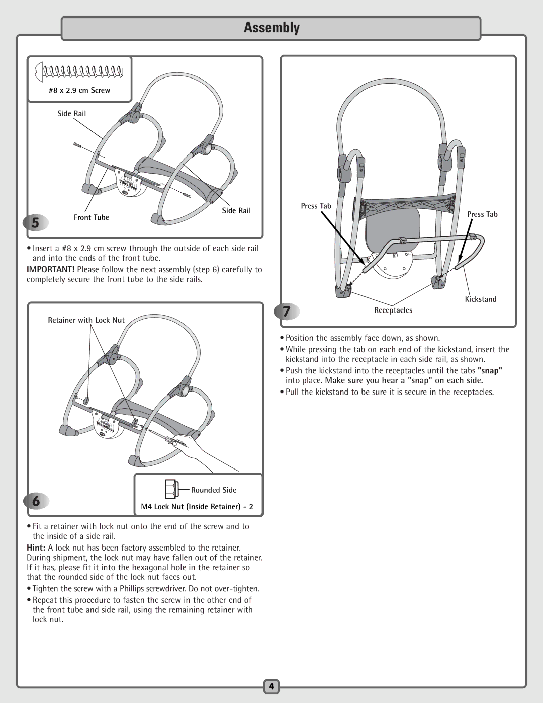 Fisher-Price H5985 manual Position the assembly face down, as shown 