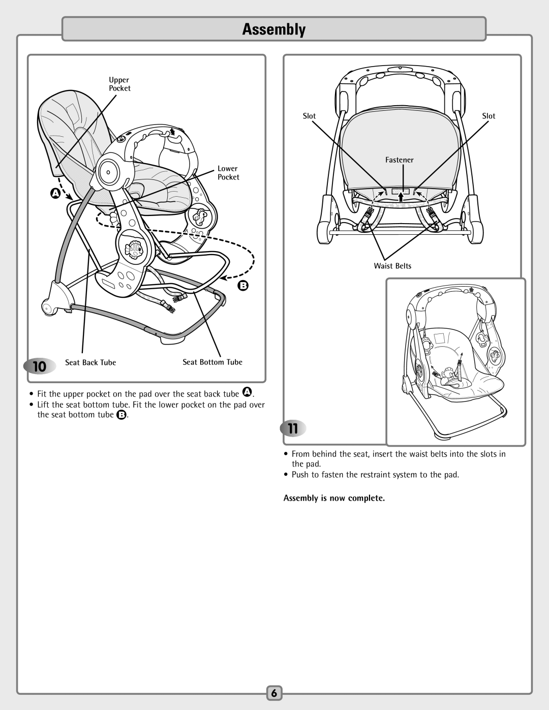 Fisher-Price H7181 manual Upper Pocket Slot 