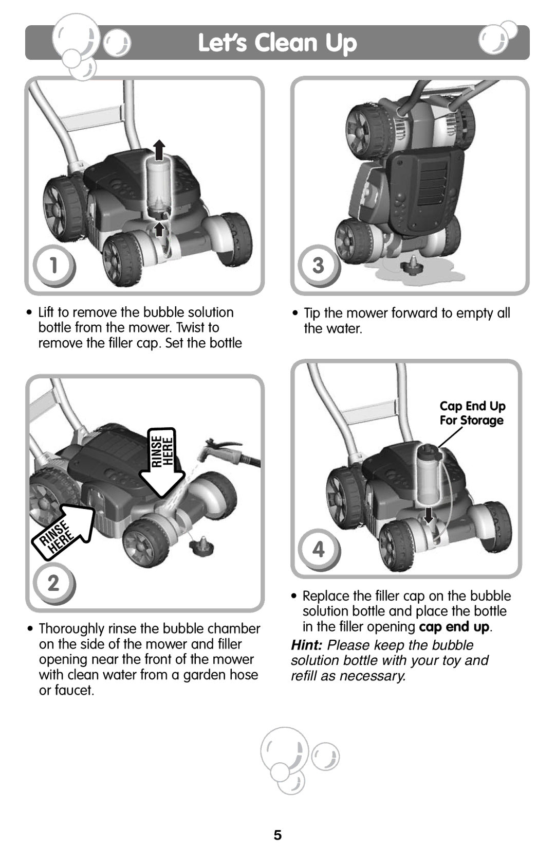 Fisher-Price H8910 instruction sheet Let’s Clean Up, 1131 