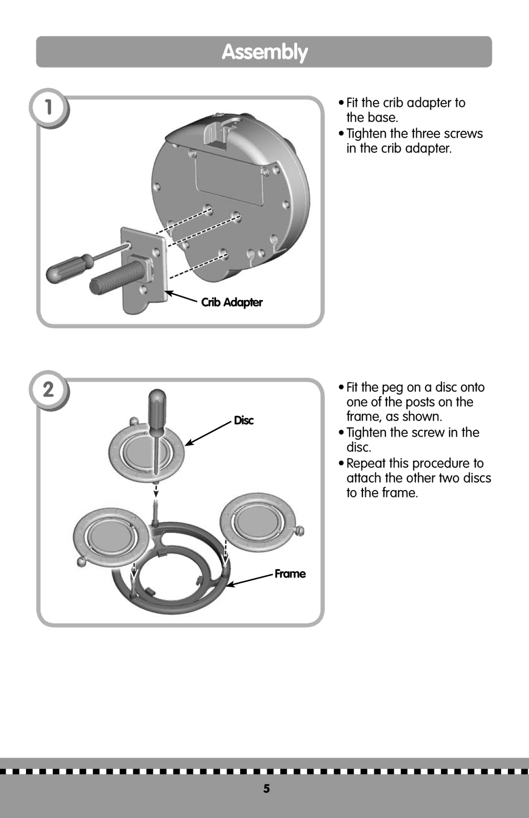 Fisher-Price H9998 instruction sheet Assembly 