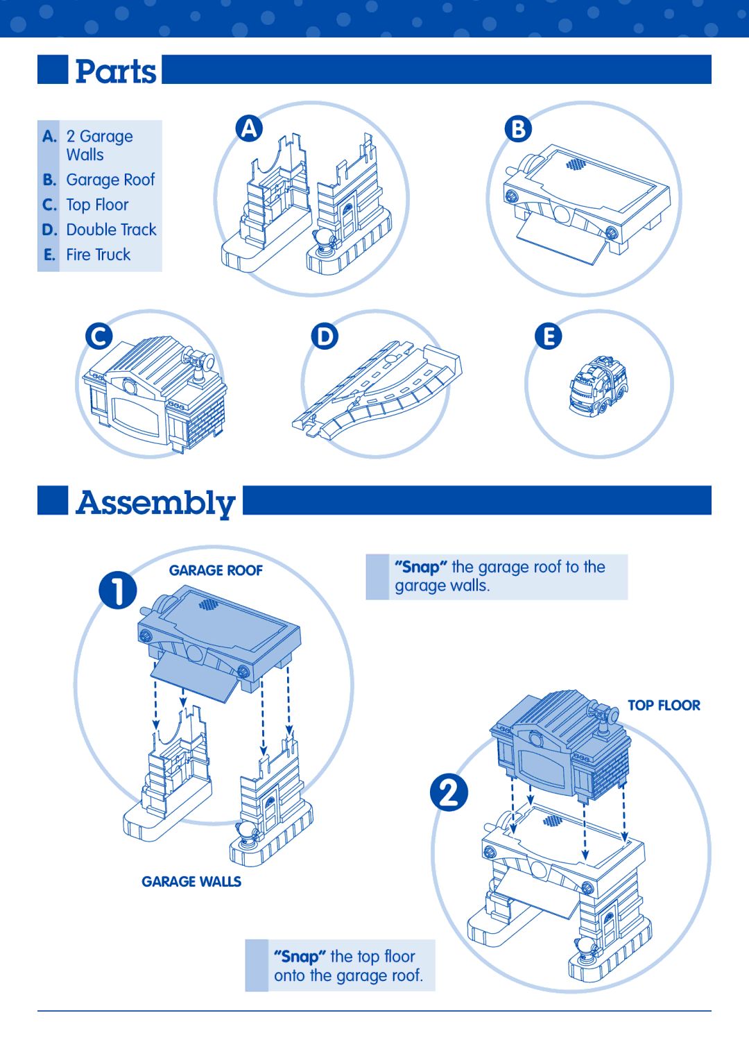 Fisher-Price J8991 manual Parts, Assembly 