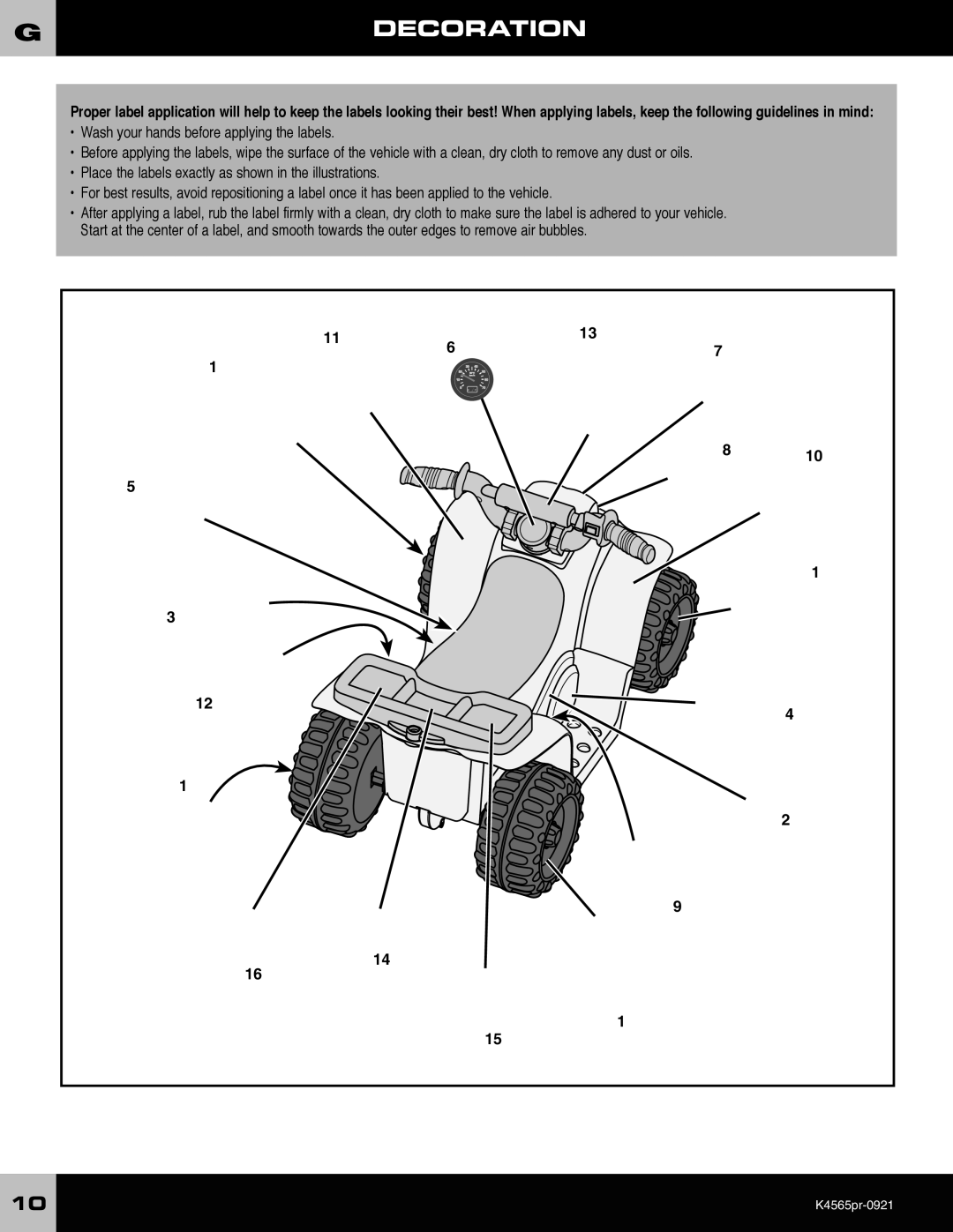 Fisher-Price K4565 owner manual Gdecoration 