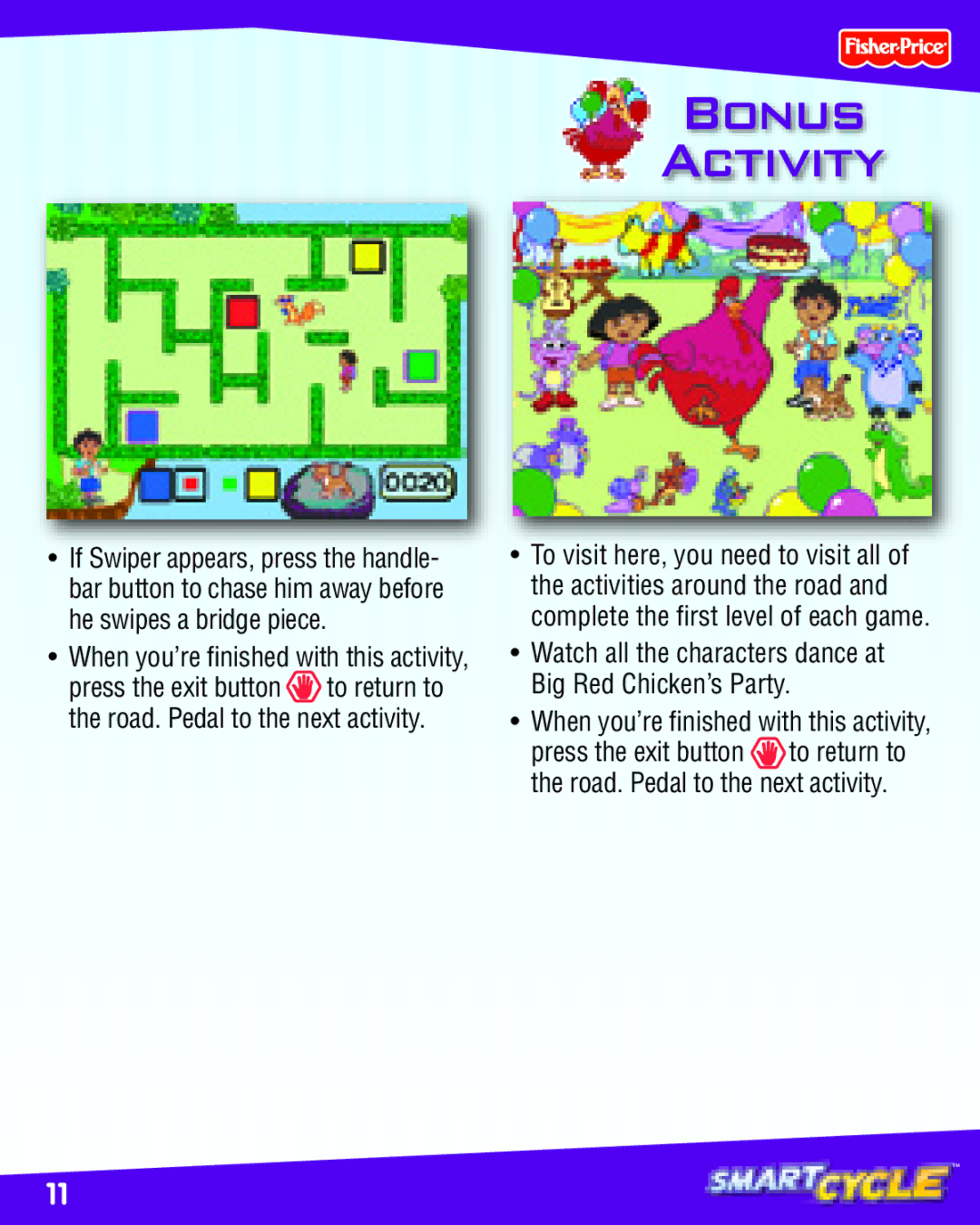 Fisher-Price K6689 manual Bonus Activity 