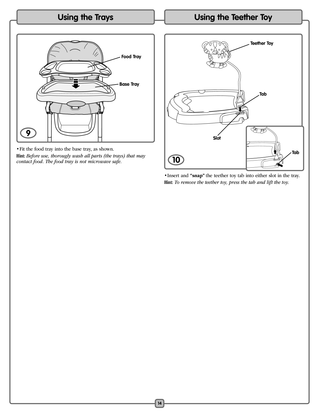 Fisher-Price L0542 manual Using the Teether Toy 