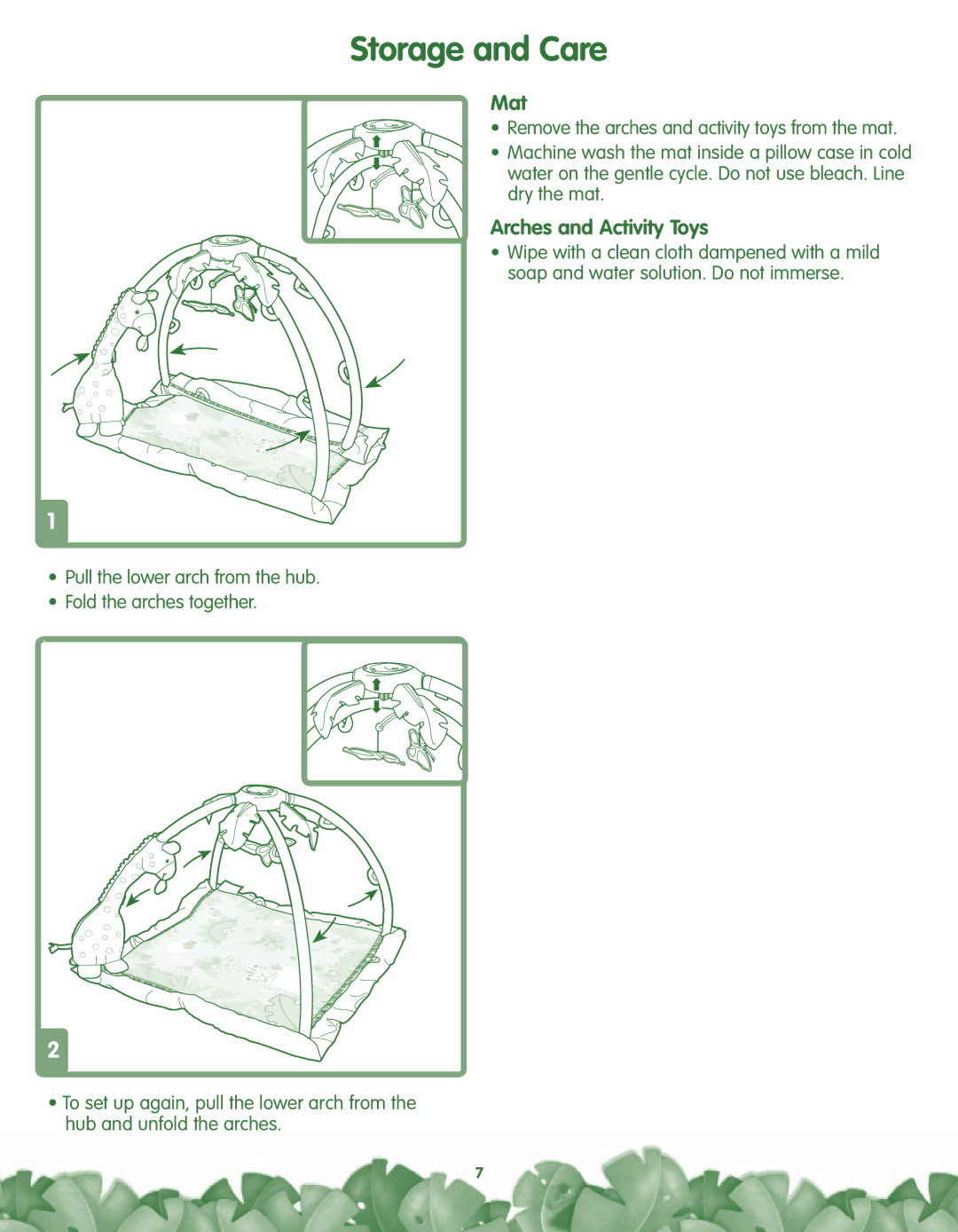 Fisher-Price K4562, L1345 manual Storage and Care, Mat 