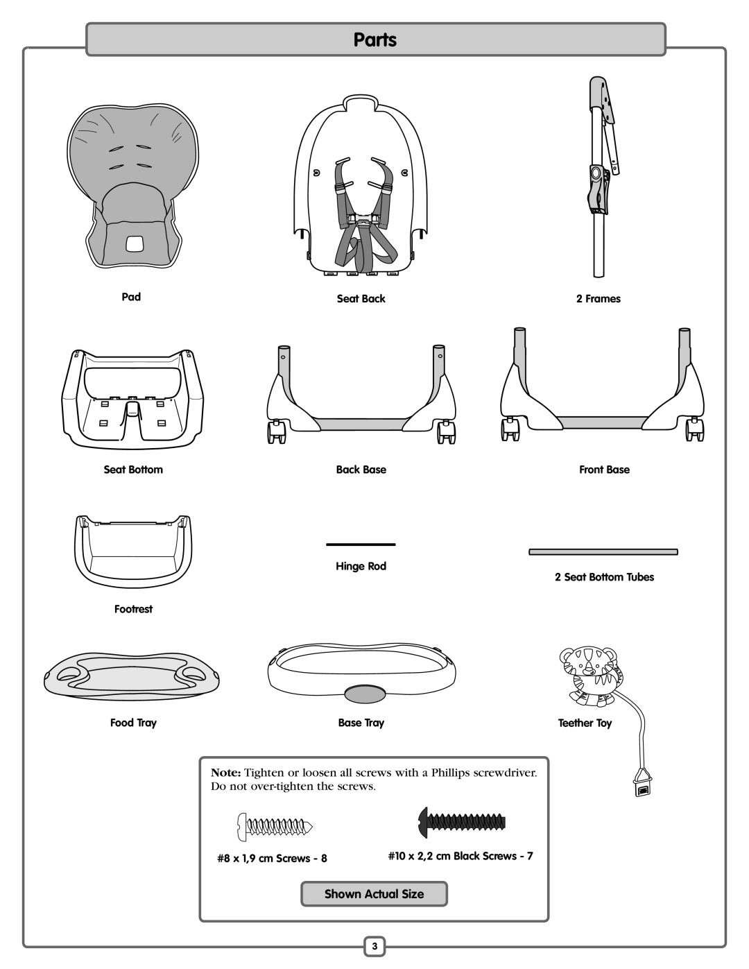 Fisher-Price L3891 manual Parts 