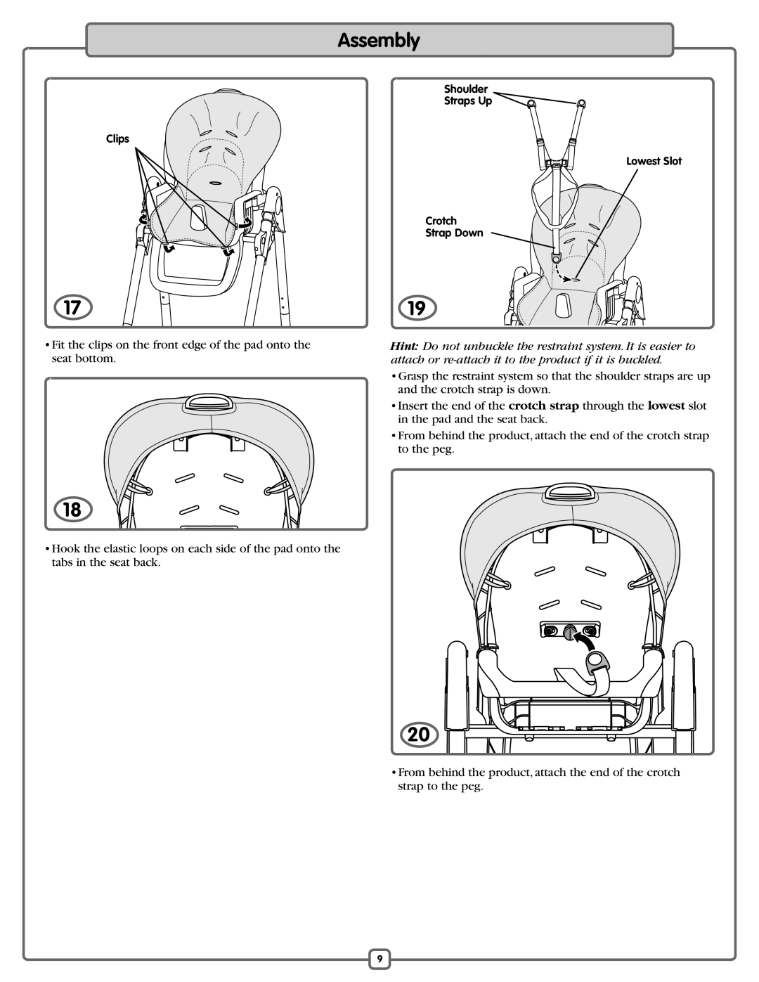 Fisher-Price L3891 manual Clips 