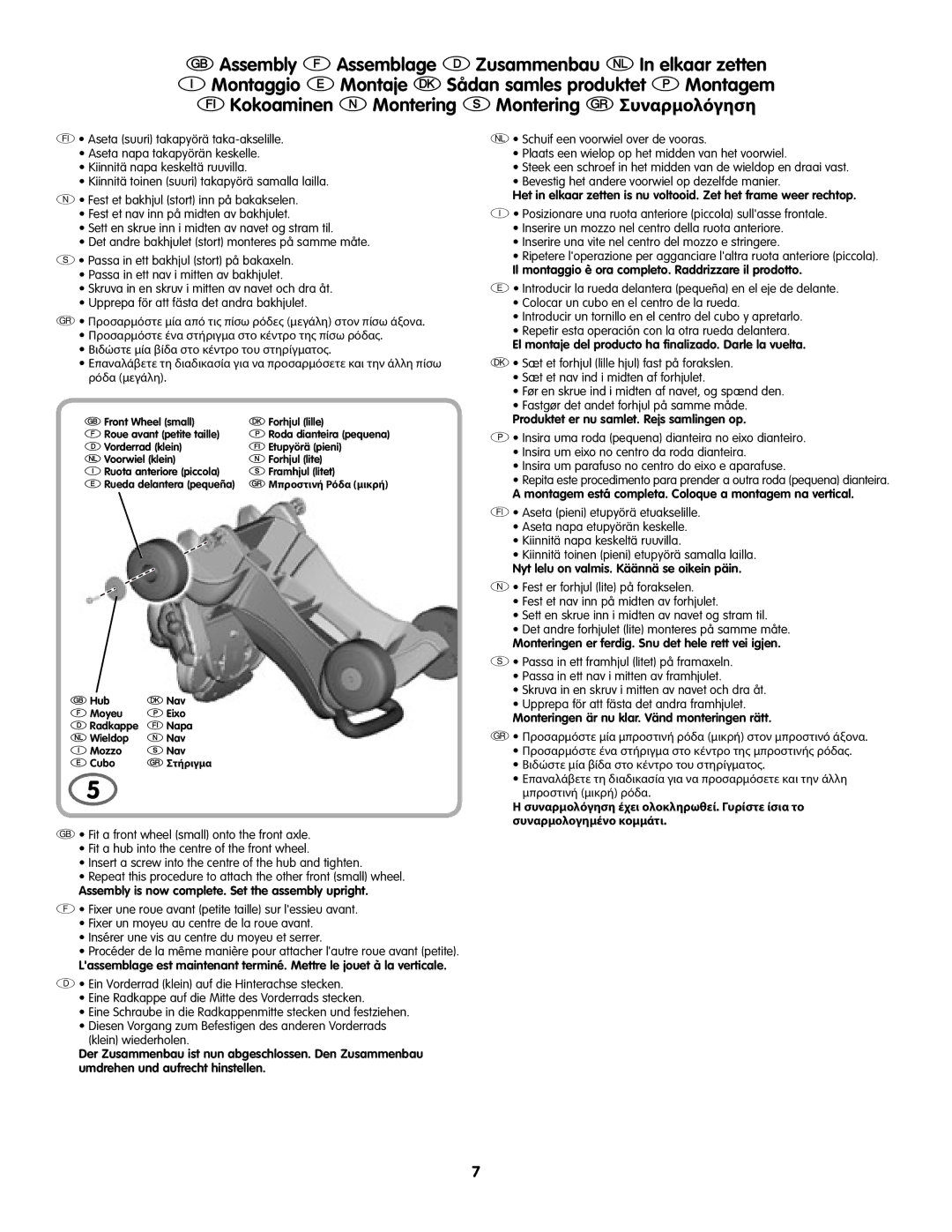 Fisher-Price L4511 manual Assembly is now complete. Set the assembly upright 