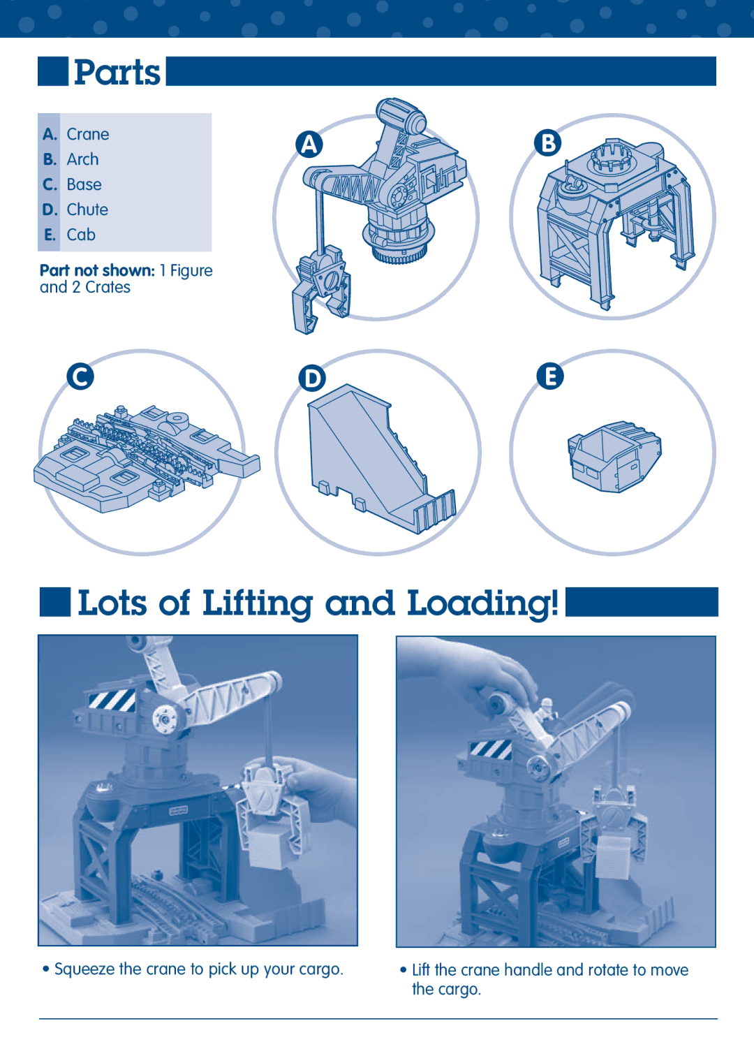 Fisher-Price L5891 manual Parts, Lots of Lifting and Loading 