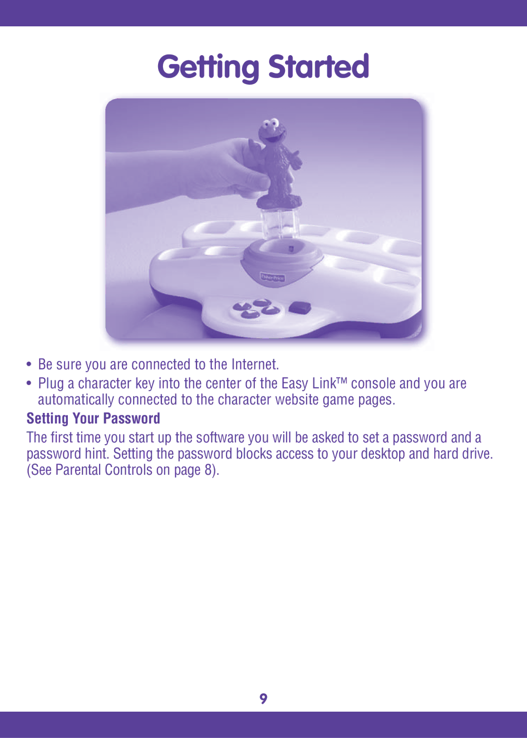 Fisher-Price L6367 manual Getting Started, Setting Your Password 