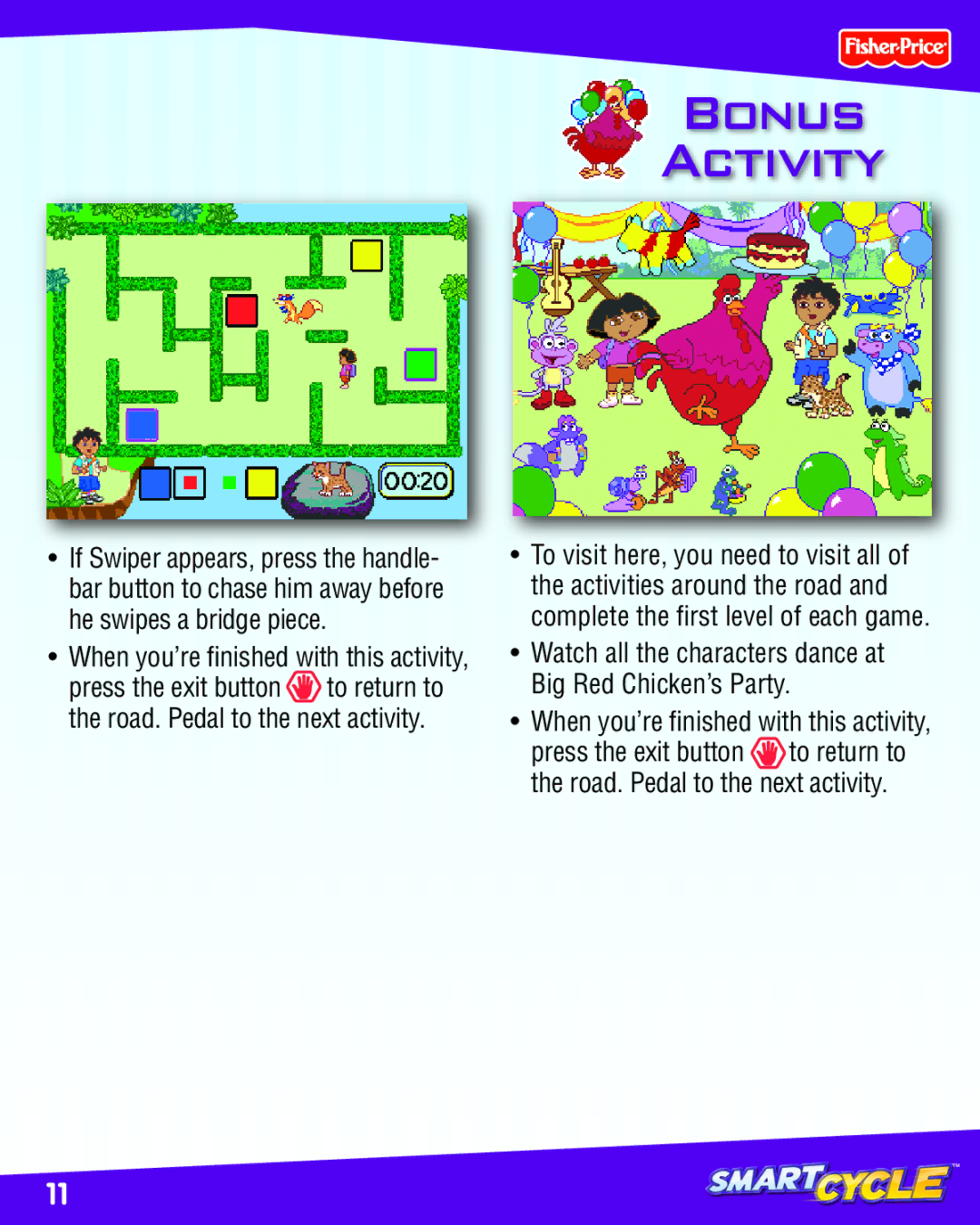 Fisher-Price K6689, L7910 manual Bonus Activity 