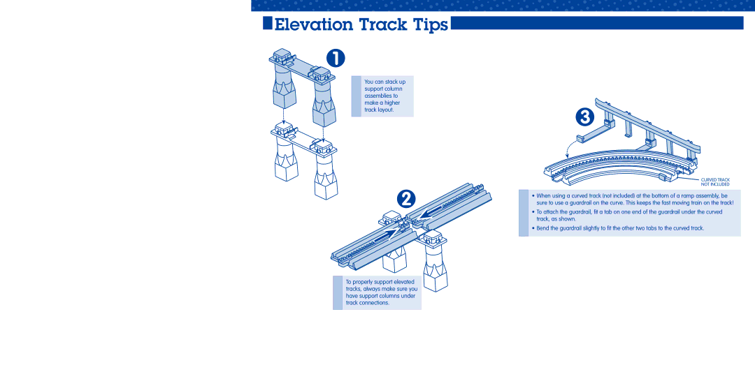 Fisher-Price L9182 manual Elevation Track Tips 