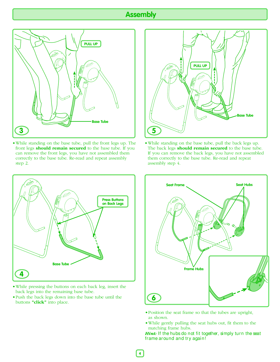 Fisher-Price M6711 manual Assembly 