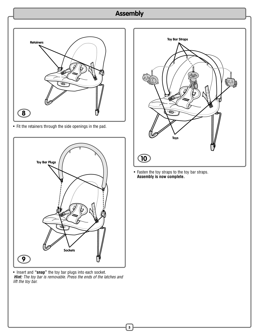 Fisher-Price M7932 manual Assembly is now complete 