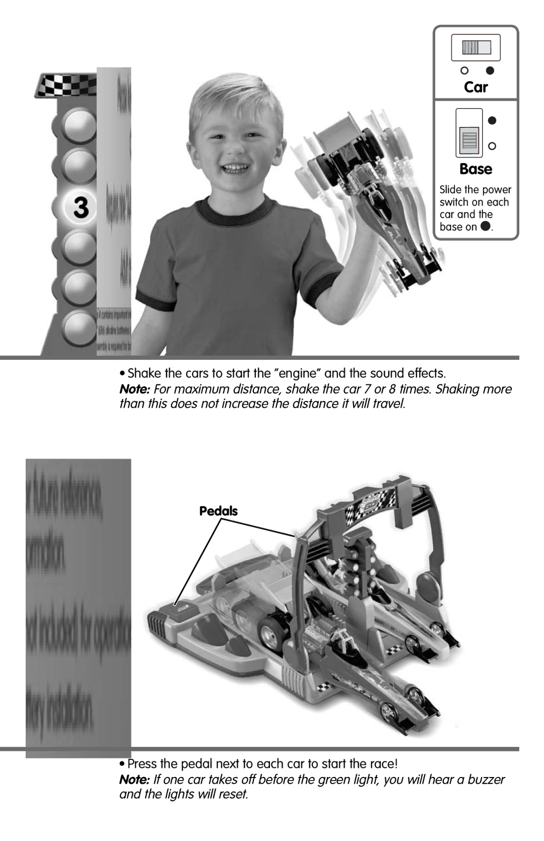 Fisher-Price N0246 instruction sheet Car Base, Pedals 