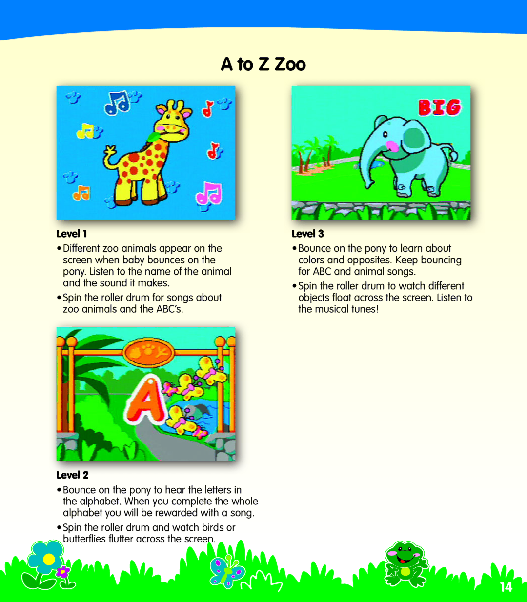 Fisher-Price N0446 manual To Z Zoo 