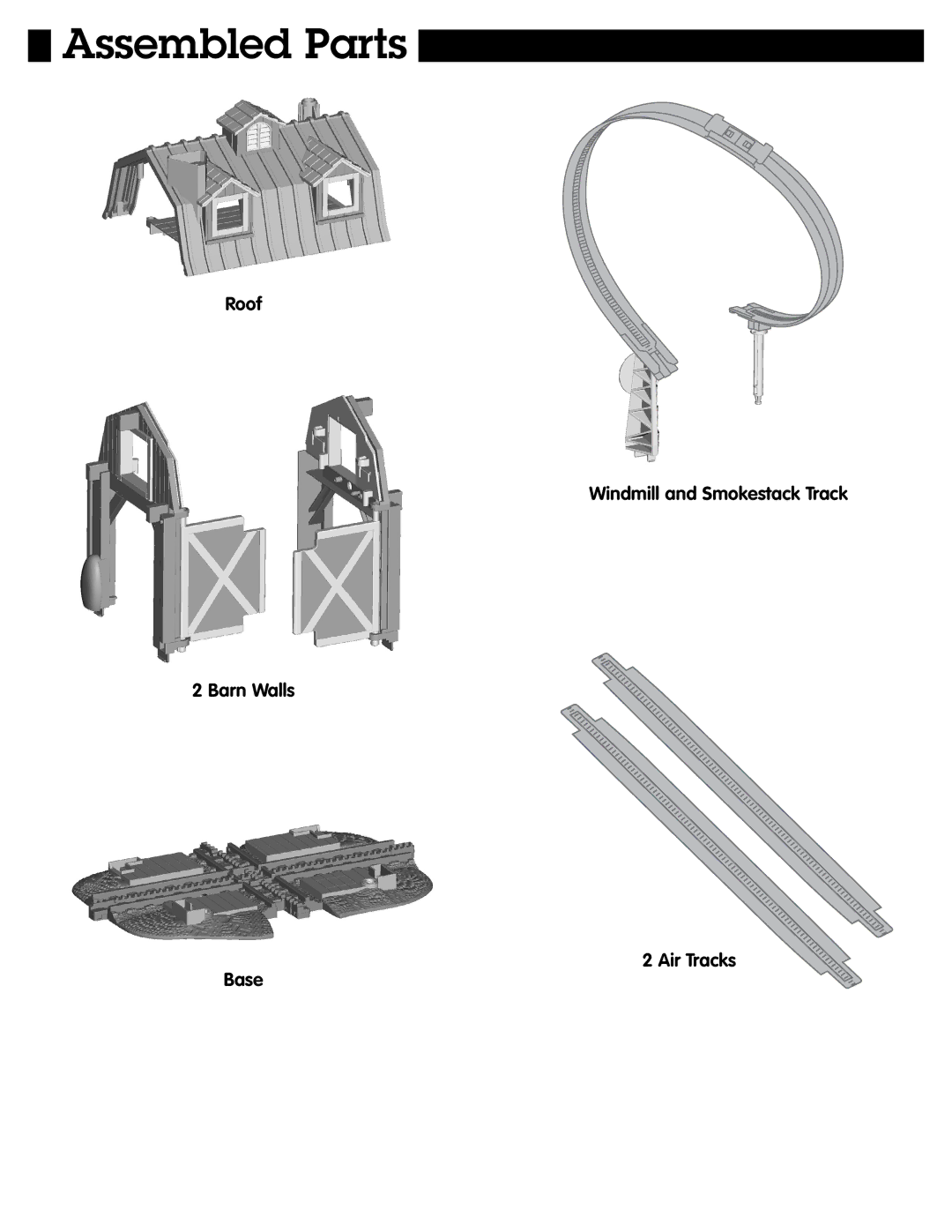 Fisher-Price N1450 manual Assembled Parts 