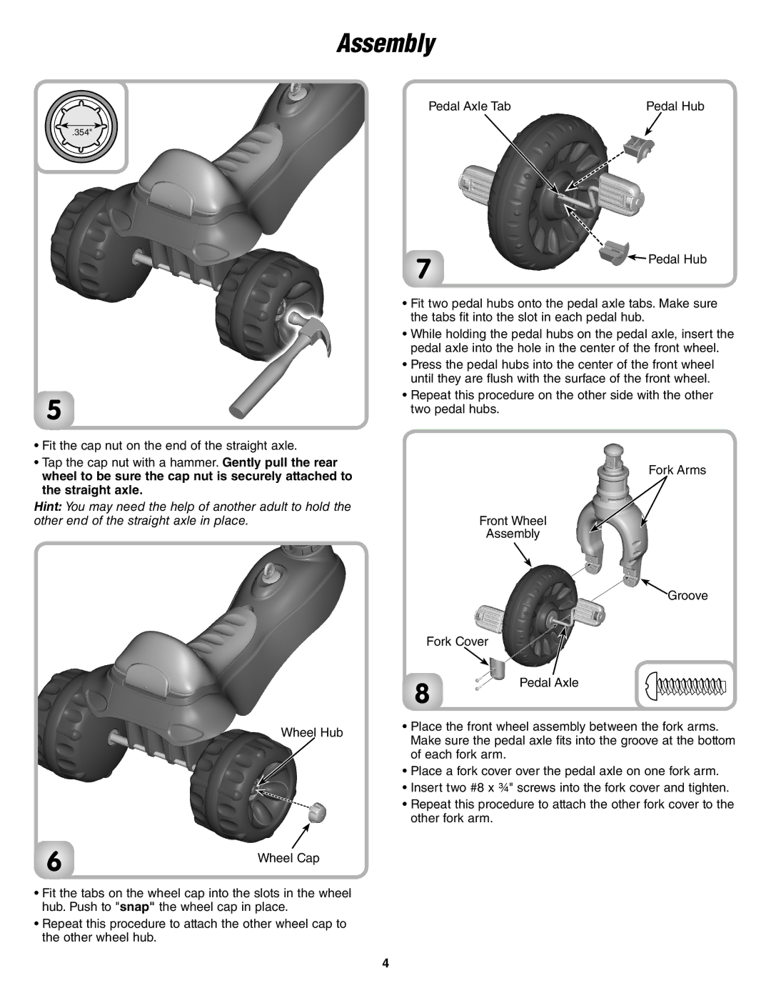 Fisher-Price N6021 instruction sheet Assembly 