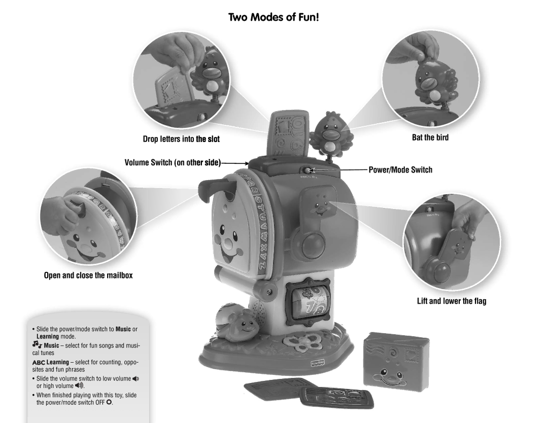 Fisher-Price N8770 instruction sheet Two Modes of Fun 