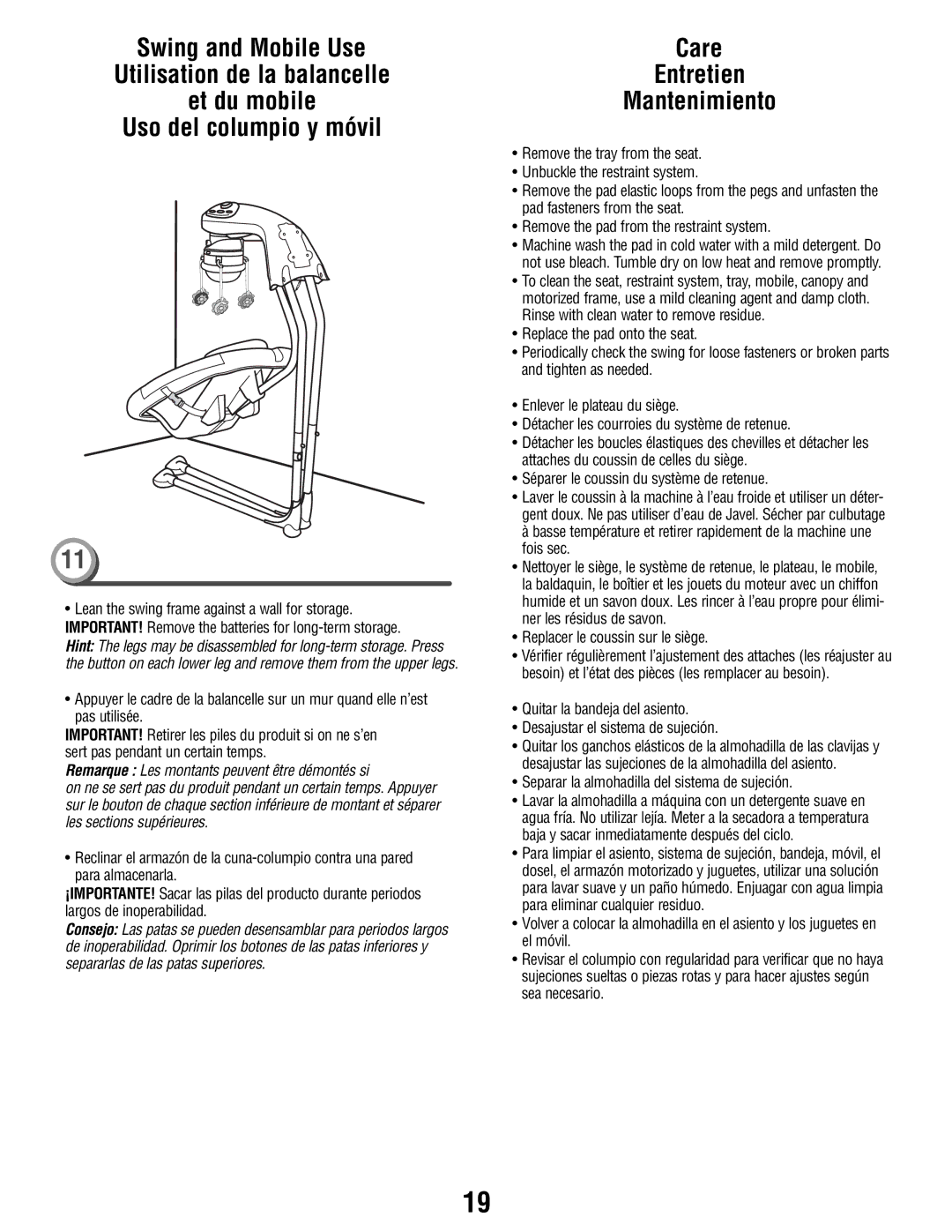 Fisher-Price P2255 manual Replacer le coussin sur le siège, Separar la almohadilla del sistema de sujeción 