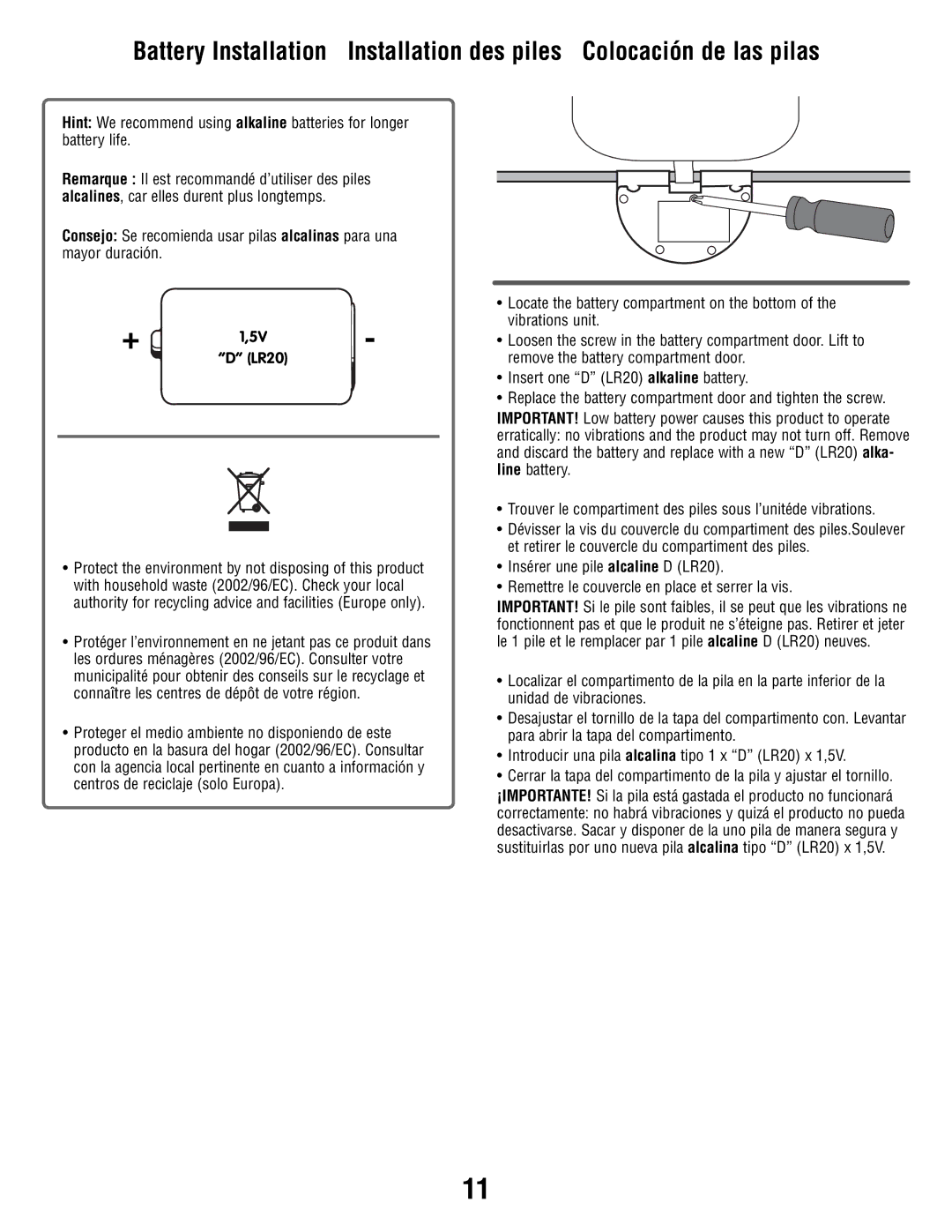 Fisher-Price P3334 manual LR20 