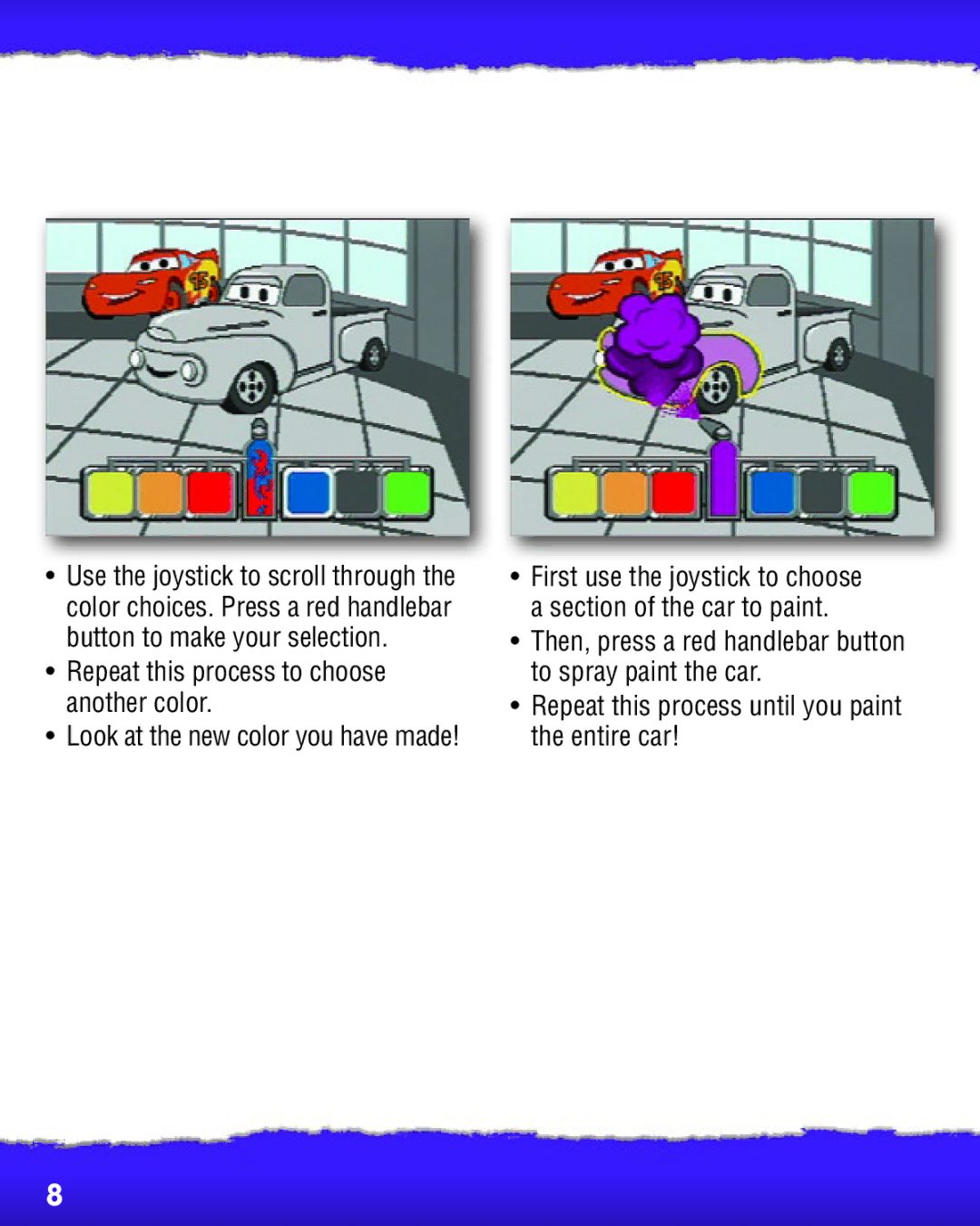 Fisher-Price P5452 manual Repeat this process to choose another color 