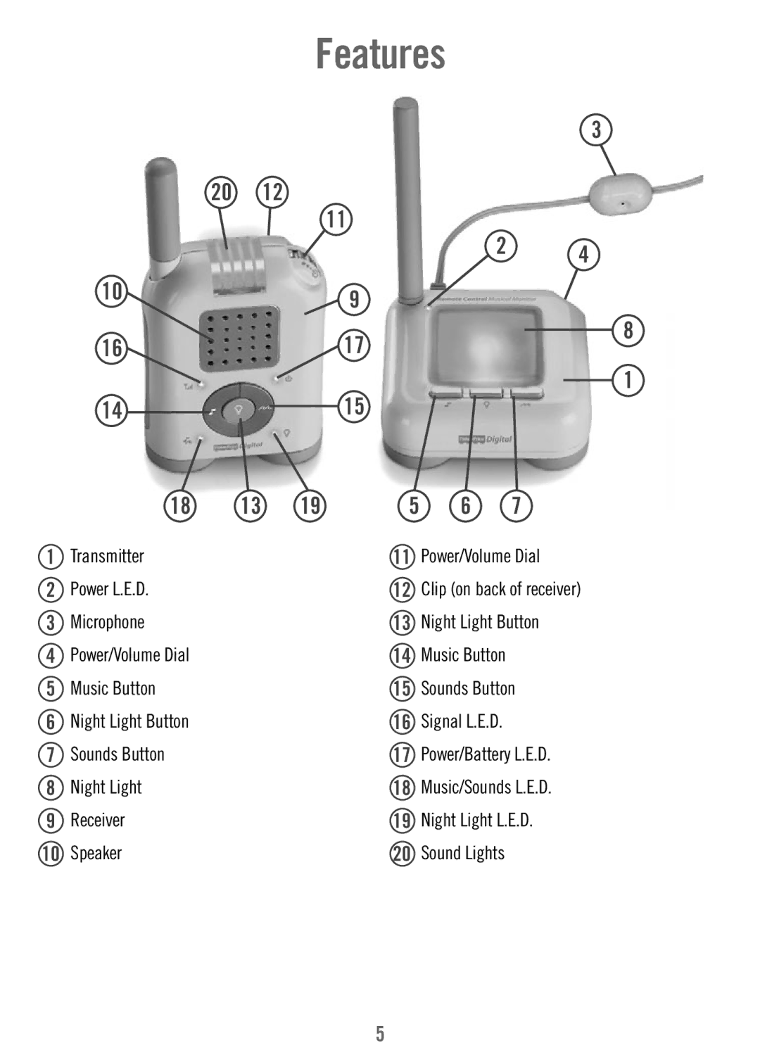 Fisher-Price P6584 manual Features 