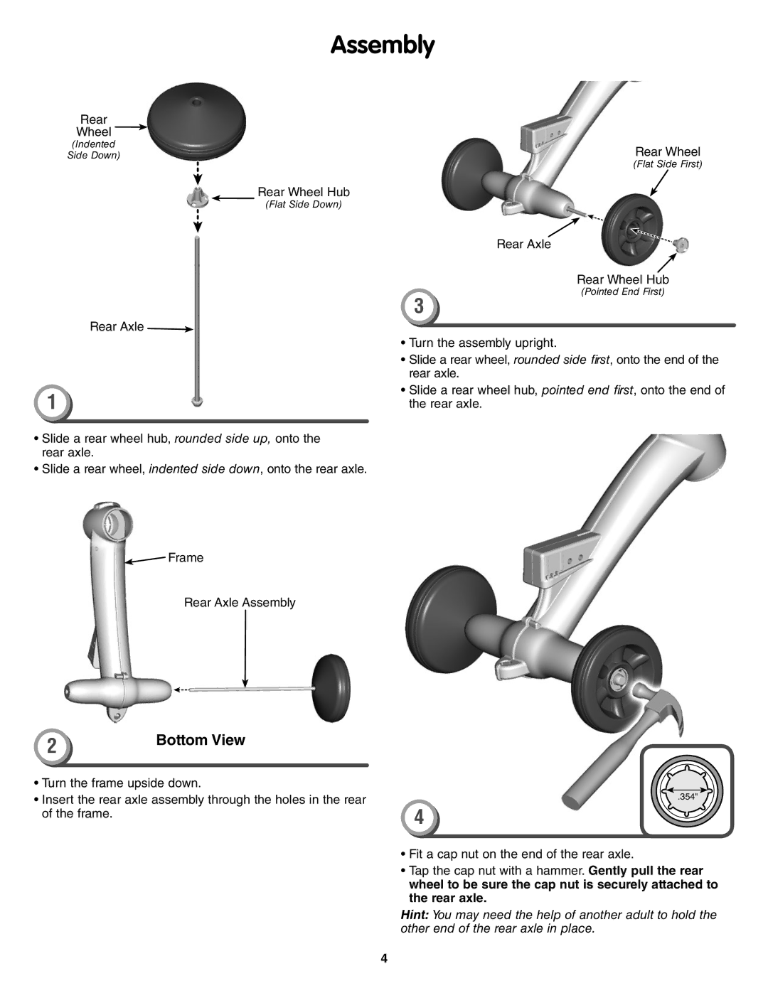 Fisher-Price P6831, R0322 manual Assembly, Bottom View 