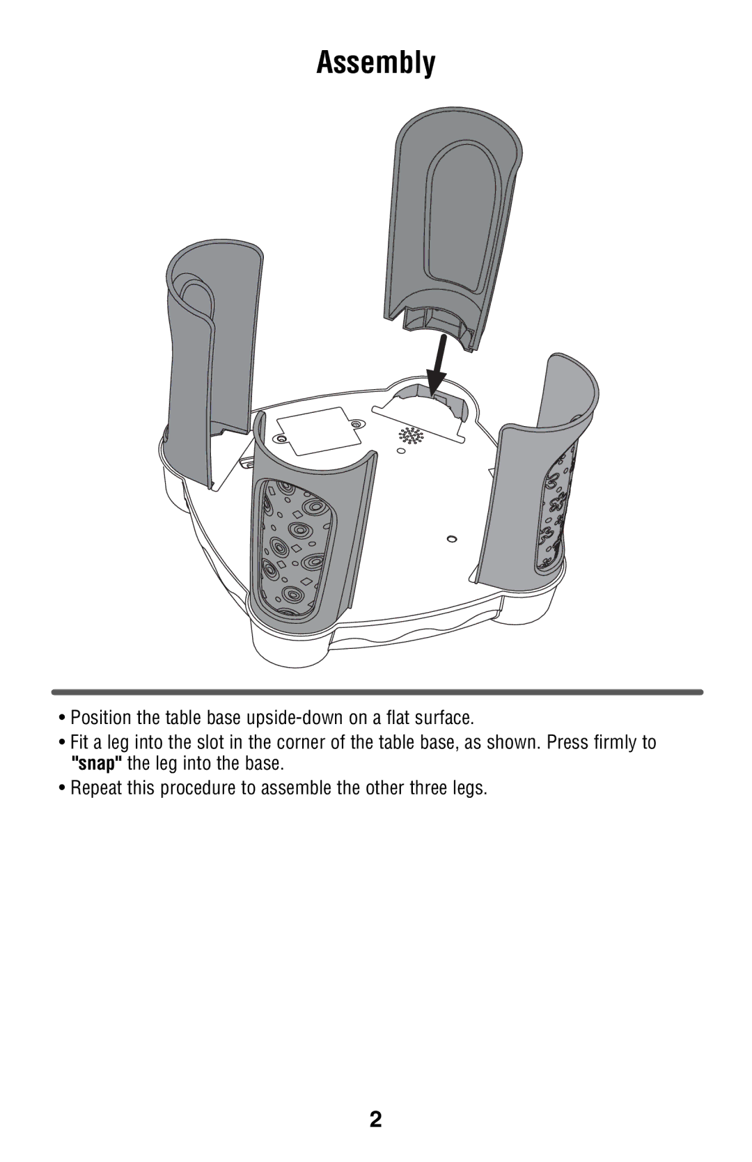 Fisher-Price P8565 instruction sheet Assembly 