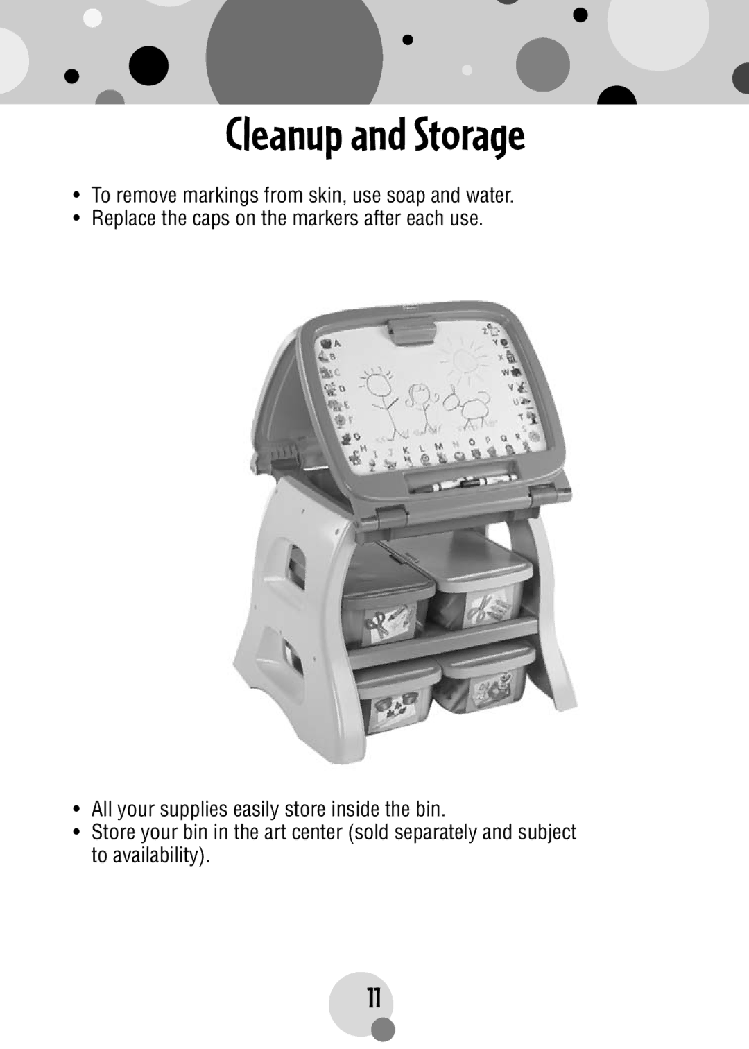 Fisher-Price R4567 manual Cleanup and Storage 