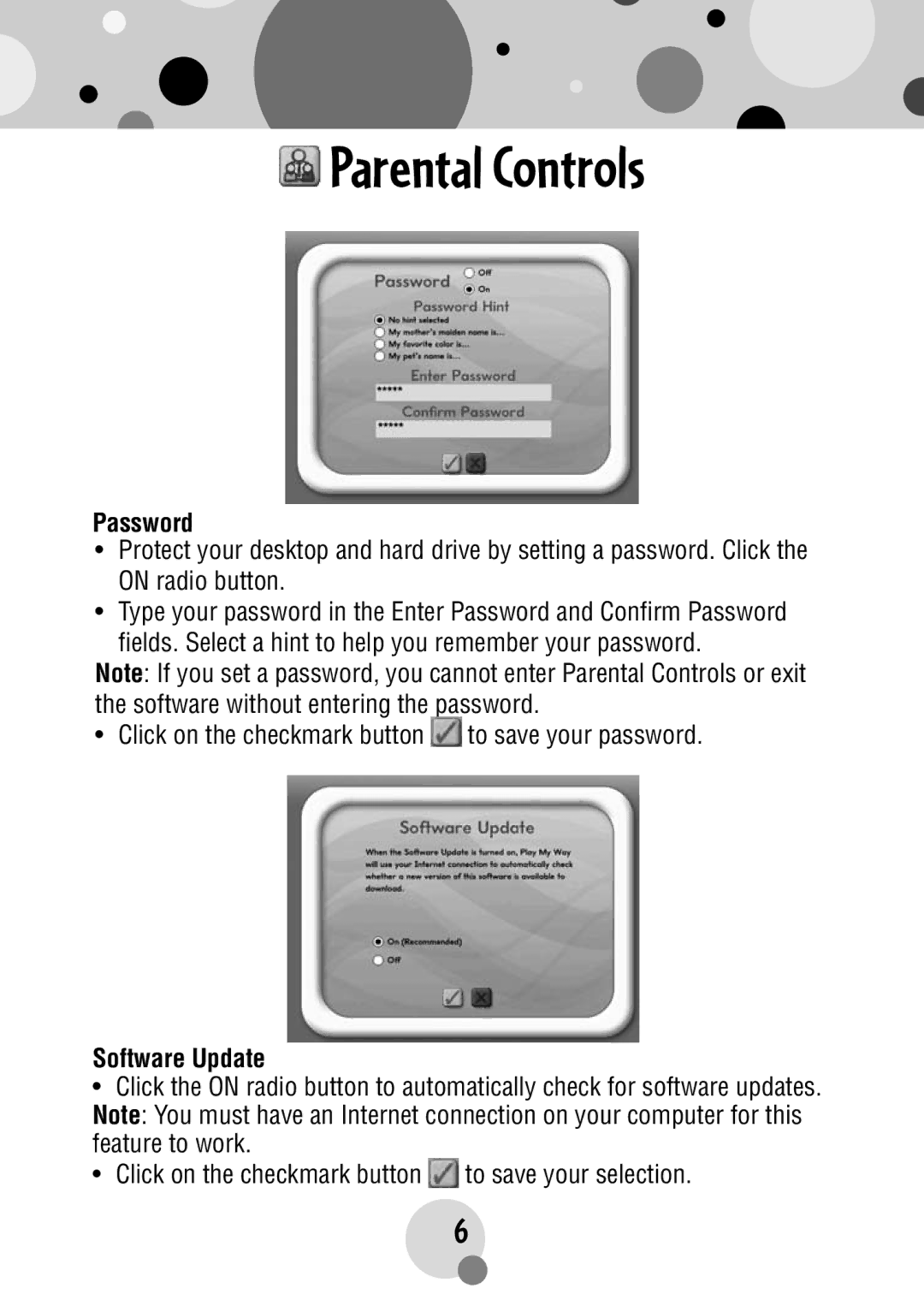 Fisher-Price R4567 manual Password 