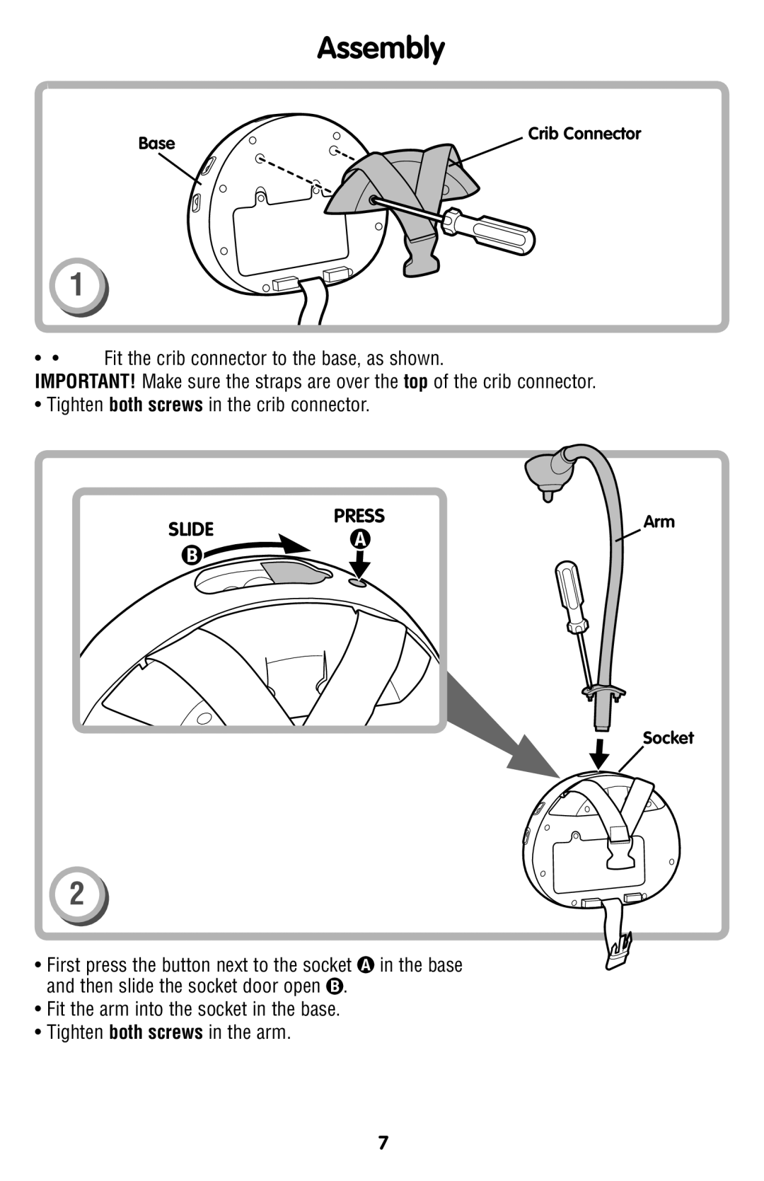 Fisher-Price R4747 manual Assembly, Slide Press 