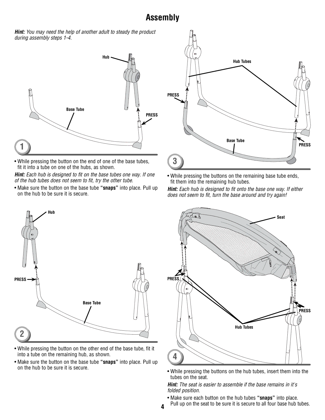 Fisher-Price R6070 manual Assembly 