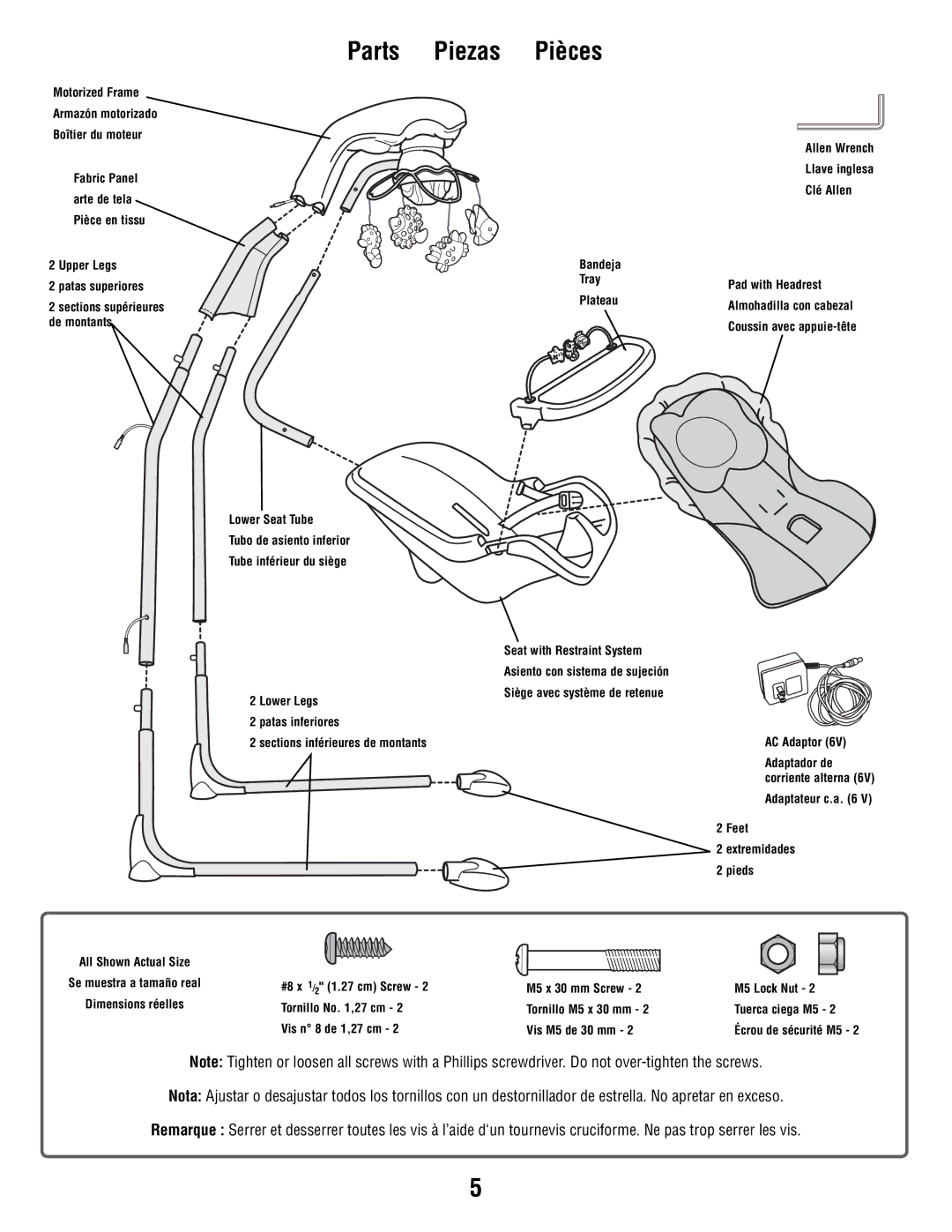 Fisher-Price R9951 manual Parts Piezas Pièces 