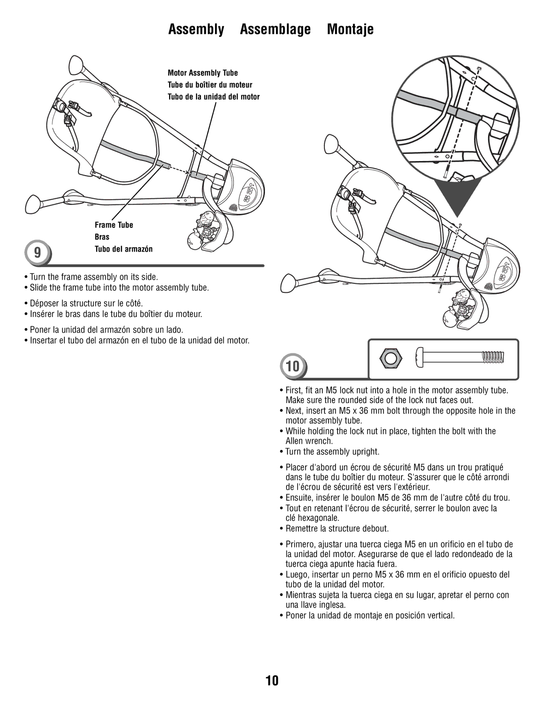 Fisher-Price T1456 manual Tubo del armazón 