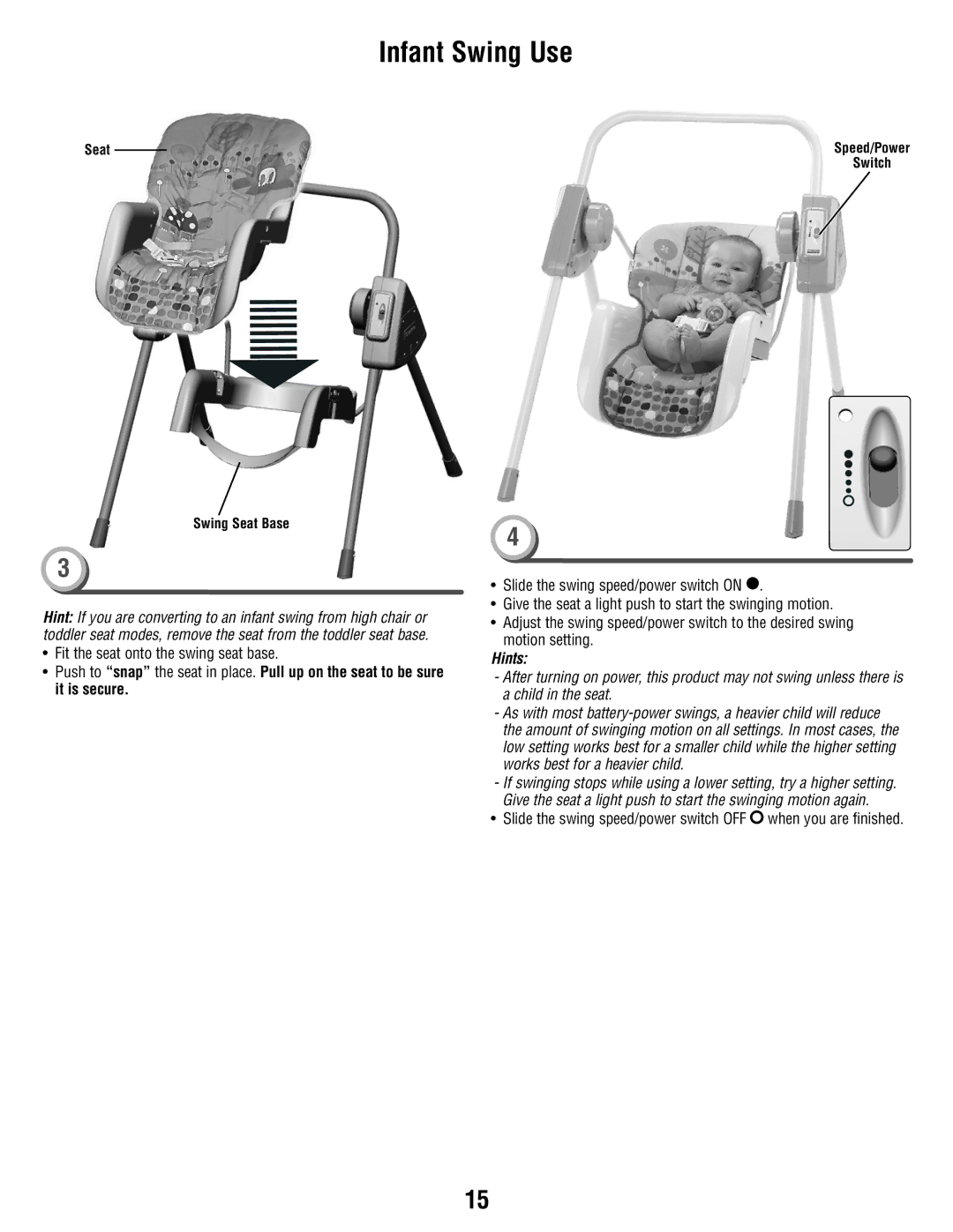 Fisher-Price T3643 manual Hints 