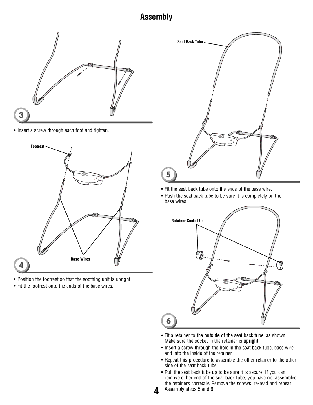 Fisher-Price T4144 manual Assembly 