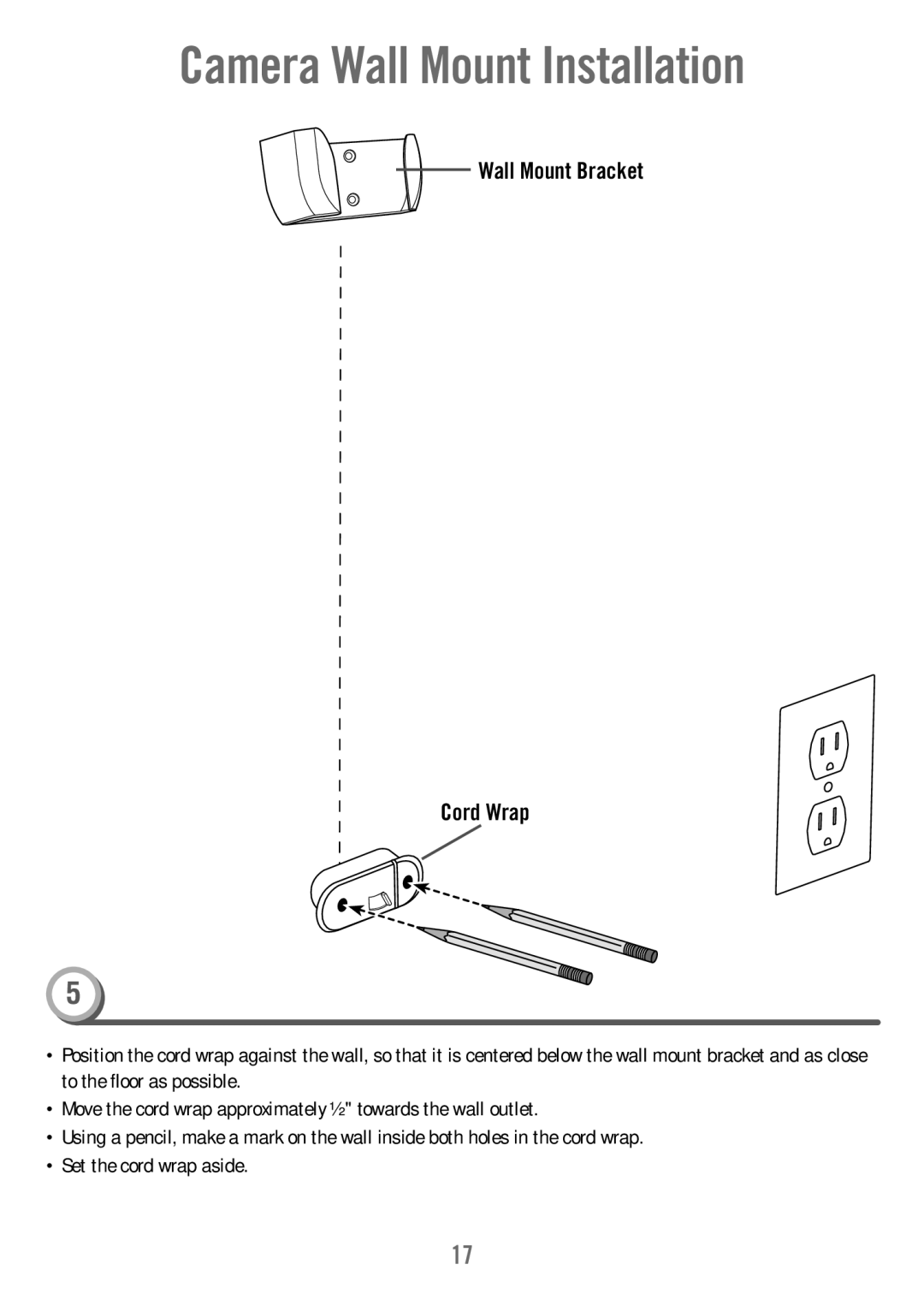 Fisher-Price T4256 manual Camera Wall Mount Installation 