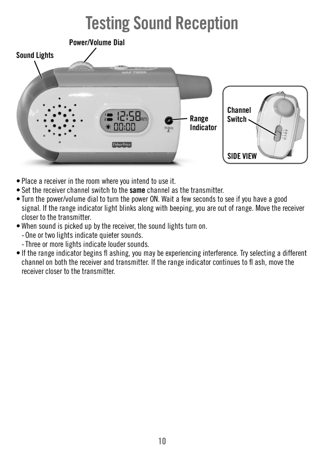 Fisher-Price T4839 manual Side View 