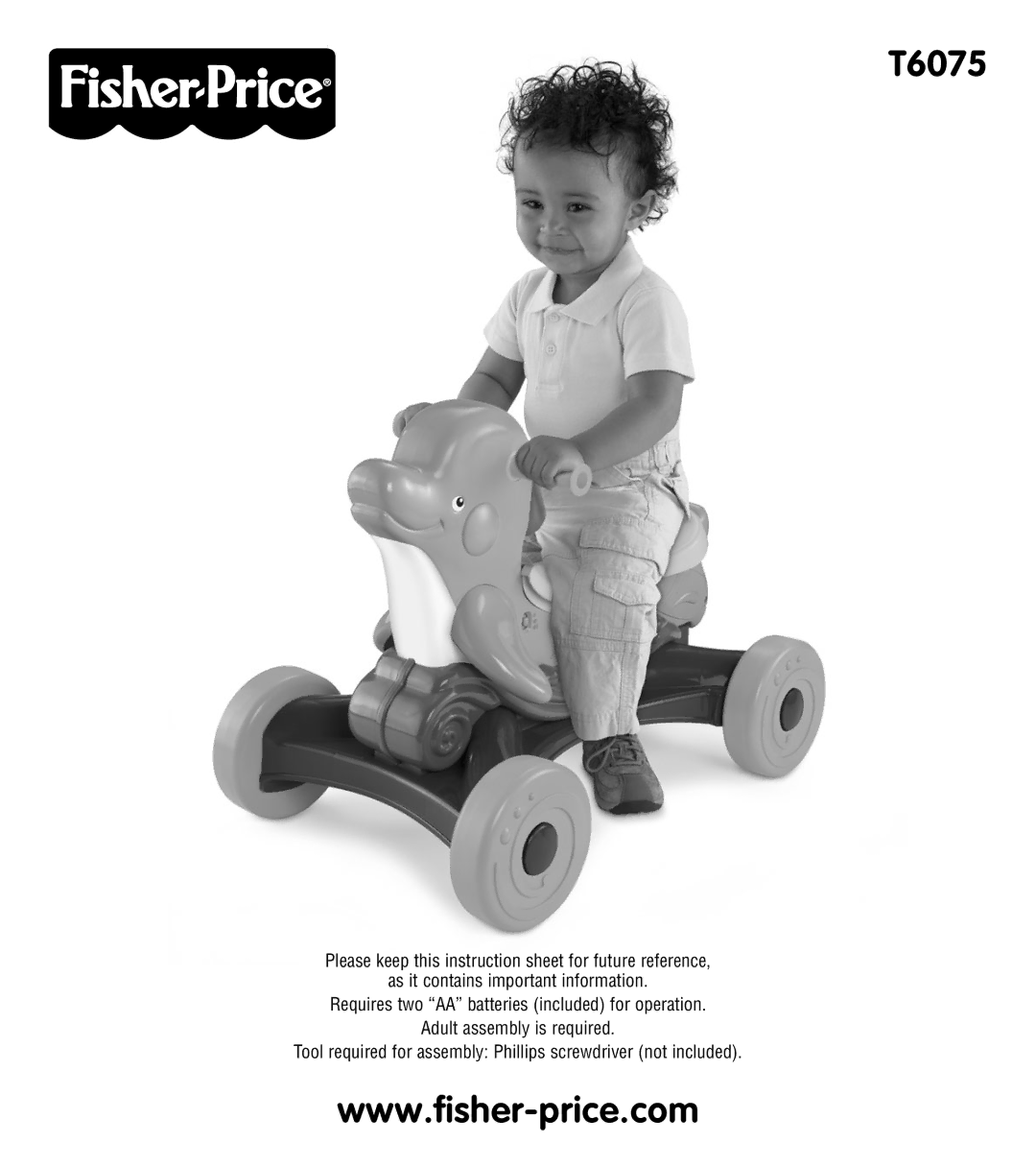 Fisher-Price T6075 instruction sheet 