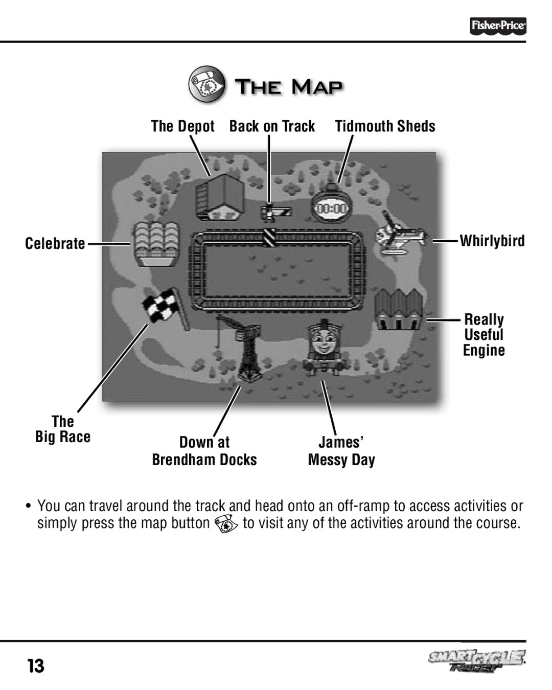 Fisher-Price T6353 manual Map, Really Useful Engine 