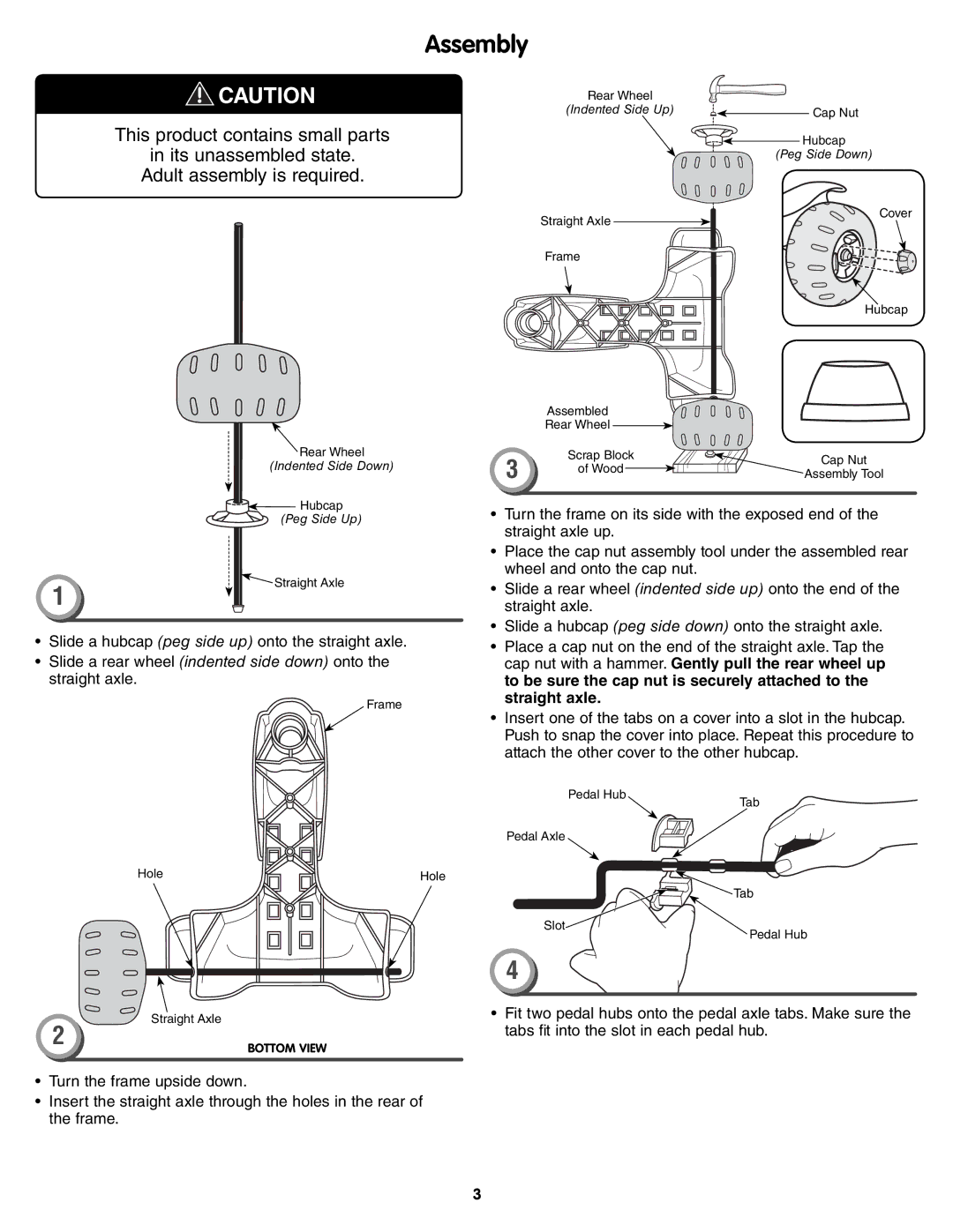 Fisher-Price T8822 instruction sheet Assembly 