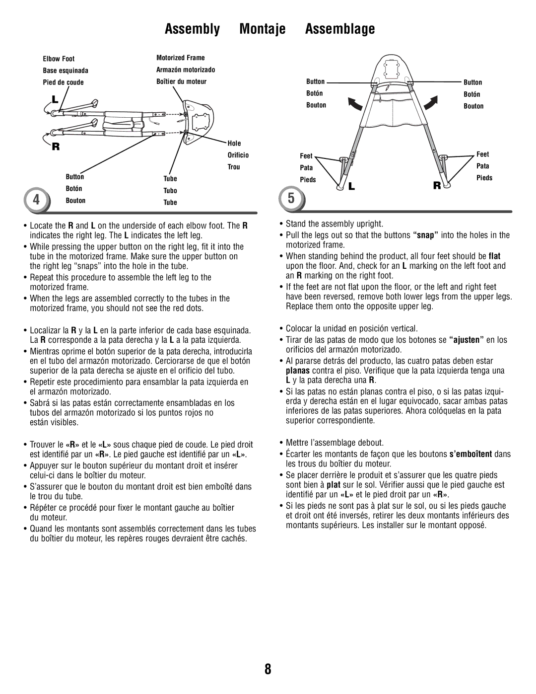 Fisher-Price V1179 manual Botón 