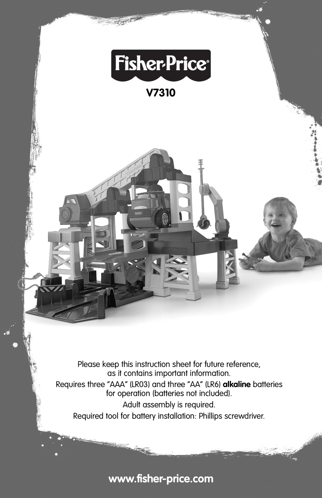 Fisher-Price V7310 instruction sheet 