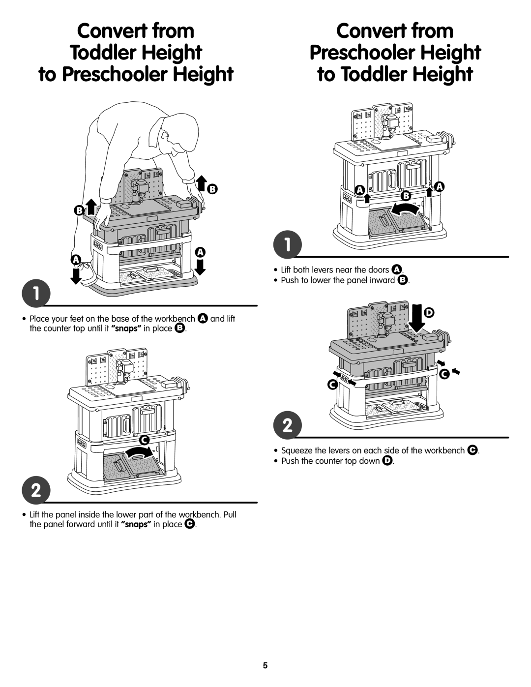 Fisher-Price V8601 instruction sheet 