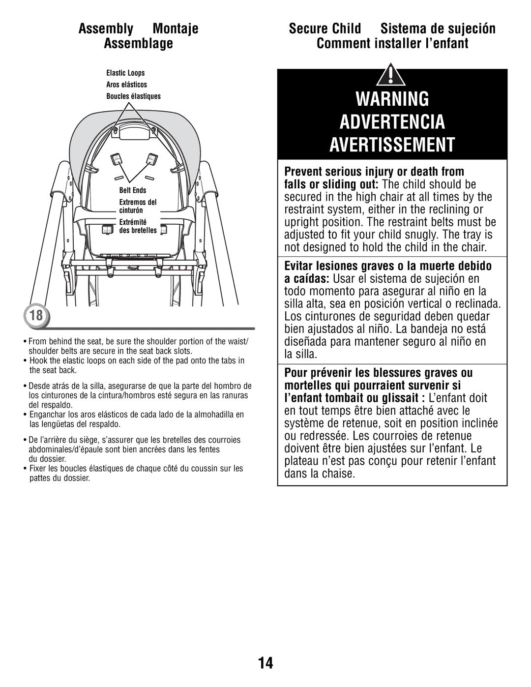 Fisher-Price V8606 manual Advertencia Avertissement 