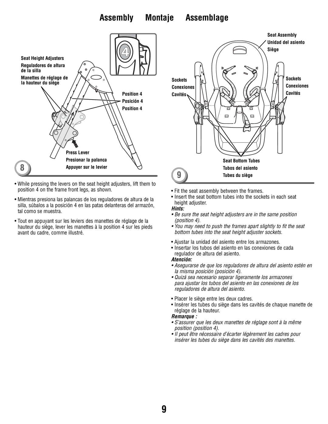 Fisher-Price V8606 manual Hints 