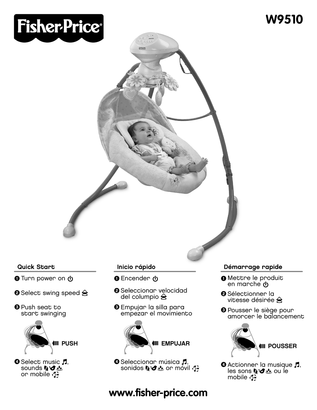 Fisher-Price W9510 quick start 